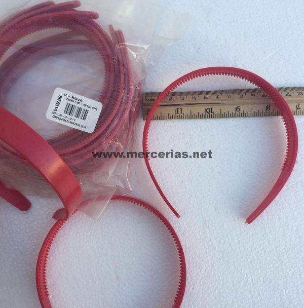 Diadema Plástica Roja