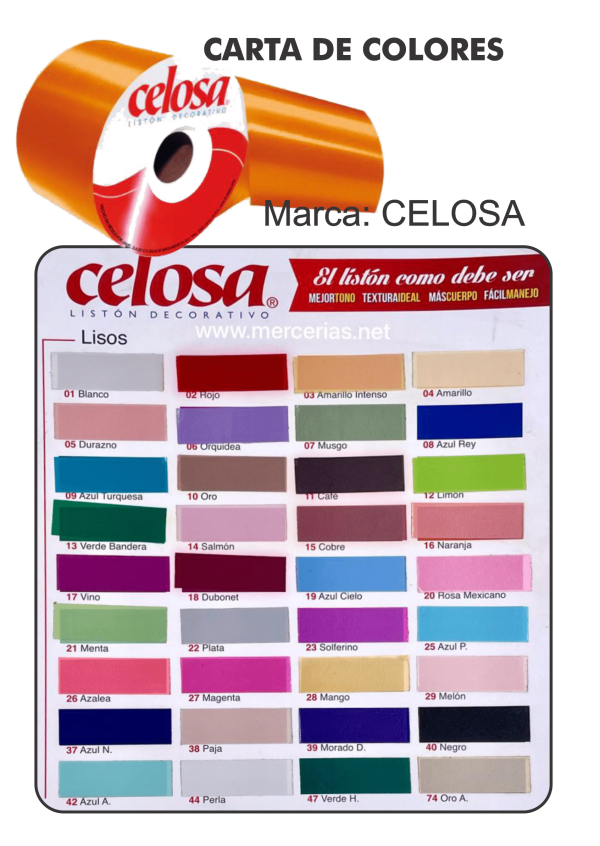 Listón Celosa Liso No.19