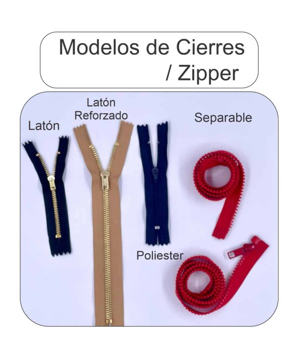 Cierre Separable Plástico 75 cms